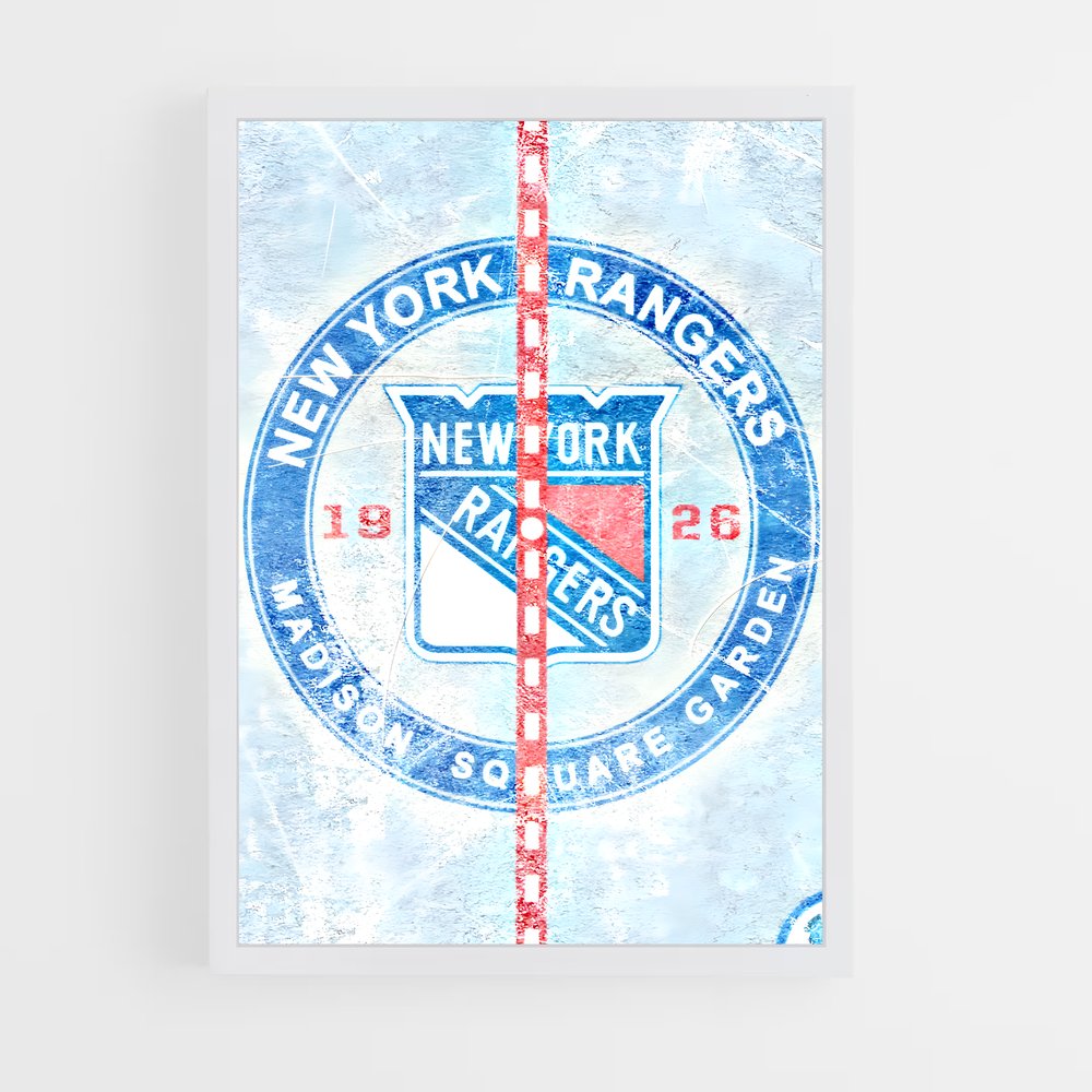 Poster Rangers en Action – affiche Hockey sur glace (vue 3)
